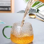 لیوان پیرکس دسته دار گرد نمای حقیقی