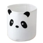 سبد لاندری کودکانه مدل طرح دار رنگ سفید