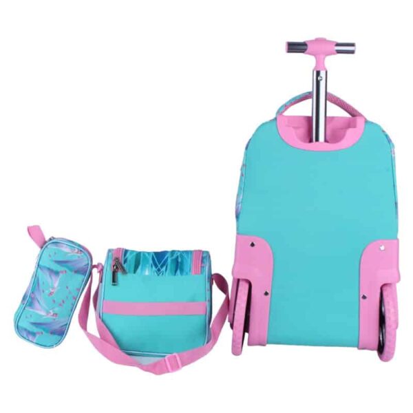 کوله پشتی مدل e541 طرح فروزن به همراه کیف غذا و جامدادی - Image 2