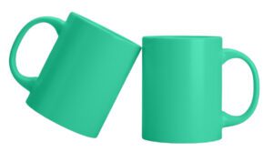 ماگ استاندارد (کلاسیک) سبز رنگ از زاویه های مختلف