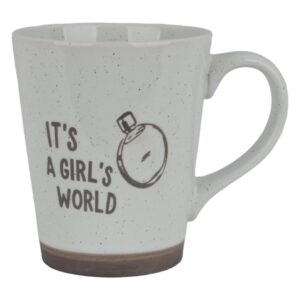 ماگ دنی هوم طرح Girl با نوشته ی " ITS A GIRL'S WORLD"