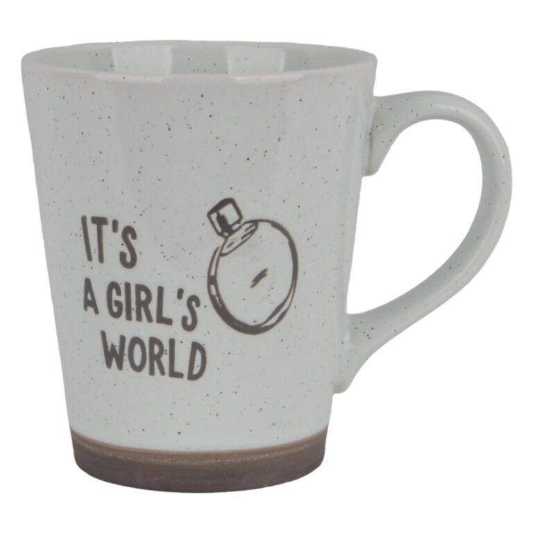 ماگ دنی هوم طرح Girl با نوشته ی " ITS A GIRL'S WORLD"