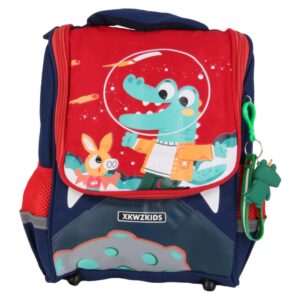 کوله پشتی طرح دایناسور مدل KIDS قرمز رنگ