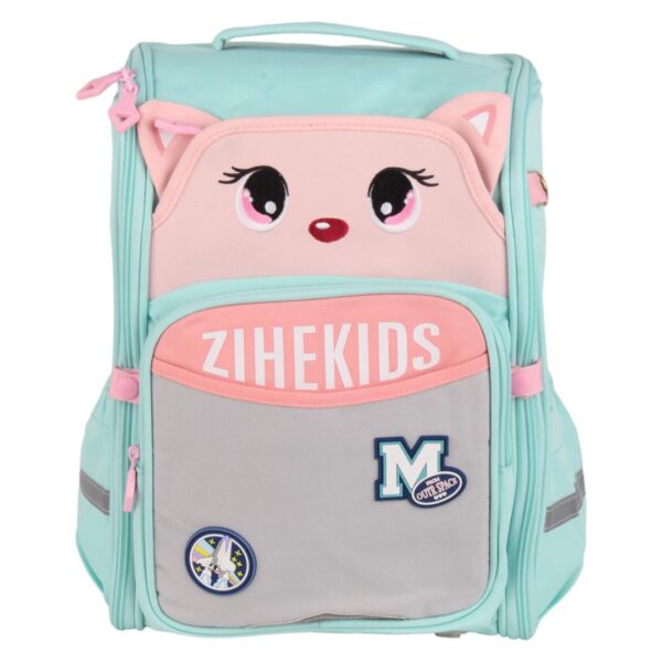 کوله پشتی دخترانه مدل ZIHEKIDS سبز آبی
