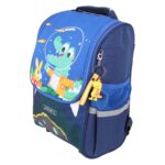 کوله پشتی مدل KIDS طرح دایناسور آبی 2