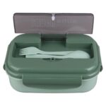 ظرف نگهدارنده با دو محفظه مدل LUNCH BOX کد 0225 سبز