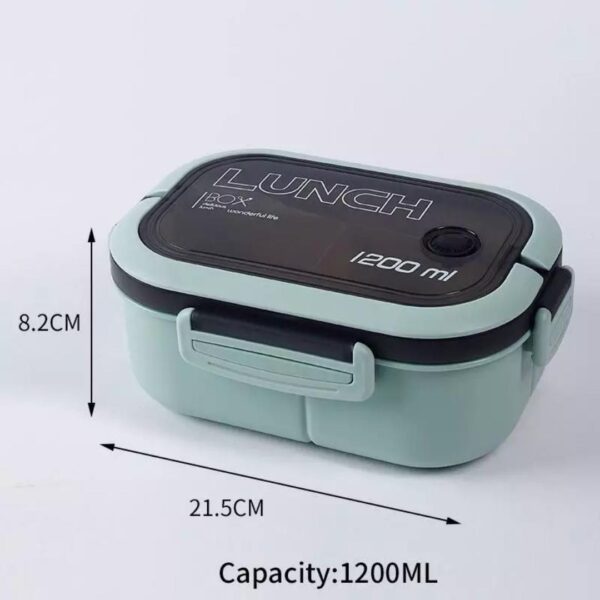 ابعاد لانچ باکس 6 محفظه ای مدل 1200ml کد 0240