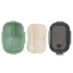 لانچ باکس 6 محفظه ای مدل 1200ml کد 0240 سبز رنگ جداگانه
