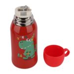 فلاسک کودک دو سر شاخ گوزنی طرح دایناسور گنجایش 0.5 لیتر با در فلاسکی