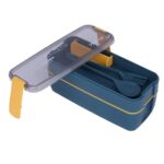 لانچ باکس دو طبقه یاکادا 750ml به همراه قاشق و چنگال کد 0213 - Image 7