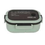 لانچ باکس 6 محفظه ای مدل 1200ml کد 0240 سبز رنگ
