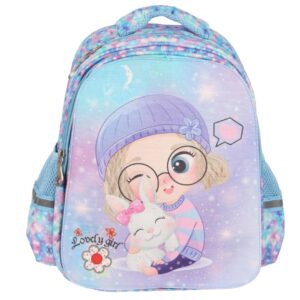 کوله پشتی فانتزی دخترانه مدل 4235 طرح یک