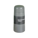 مینی فلاسک دوجداره استیل 150ML نمای رو به رو رنگ طوسی