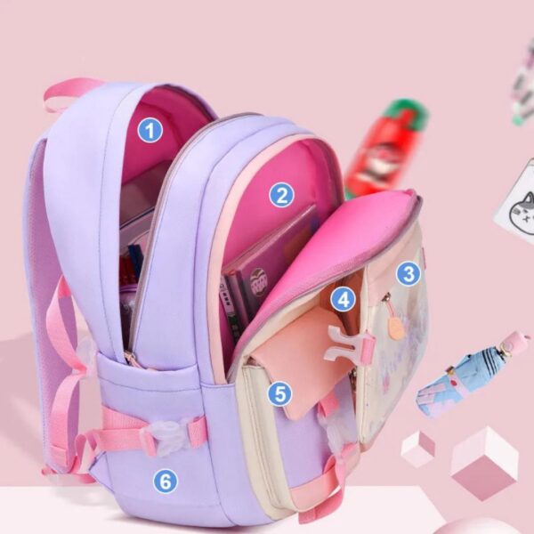 نمایش کوله پشتی آکواریومی سایز متوسط طرح خرگوش مدل 3913 یاسی در کاتالوگ