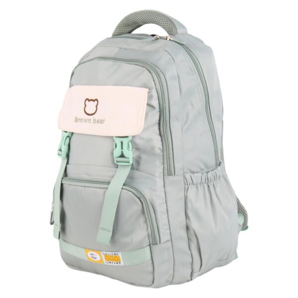 کوله پشتی مدل brown bear کد 4379 سبز نمای چپ