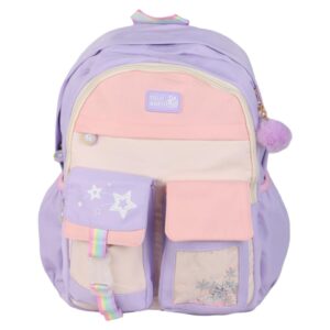کوله پشتی طرح ستاره کد LAF002 بنفش