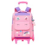 کوله پشتی چرخ دار دخترانه مدل یونیکورن کد BP-06