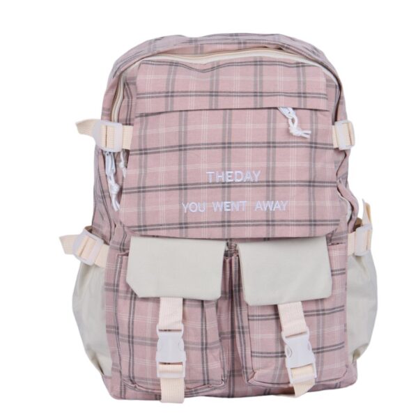 کوله پشتی طرح Burberry ست چهار تکه کد 958 صورتی