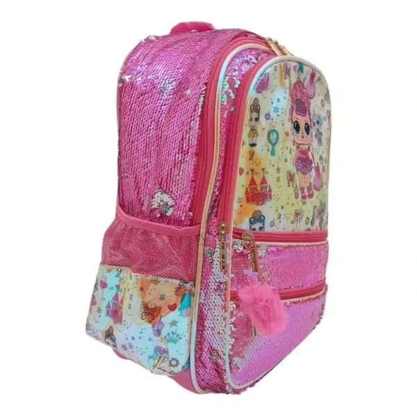 کوله پشتی فانتزی مدل پولکی طرح LOL کد 8116-6