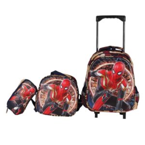 ست کیف چرخدار طرح IRON SPIDER مدل متوسط