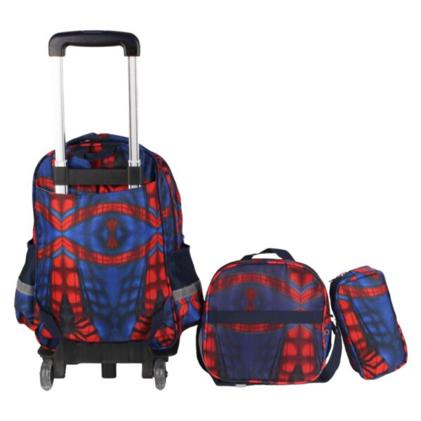 کیف چرخدار طرح Miles Morales به همراه چرخ نمای پشت