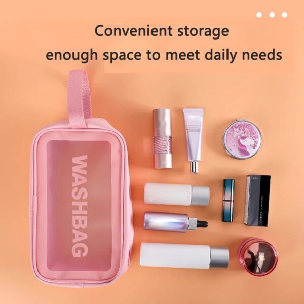 کیف اورجینال WASH BAG رنگ صورتی سایز کوچک