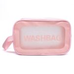 کیف اورجینال WASH BAG رنگ صورتی سایز متوسط
