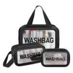 کیف اورجینال WASH BAG رنگ مشکی با لوازم آرایشی
