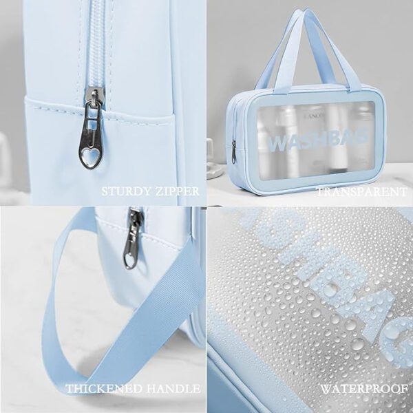 کیف WASH BAG رنگ آبی سایز متوسط