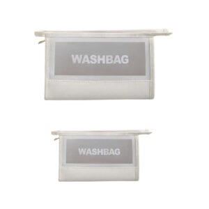 ست کامل کیف لوازم آرایشی WASH BAG رنگ سفید