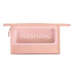کیف لوازم آرایشی WASH BAG رنگ صورتی سایز بزرگ