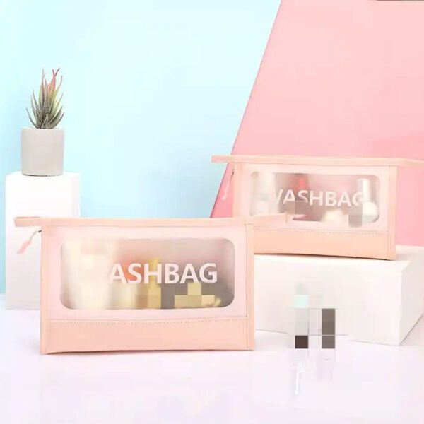 نمای کامل کیف لوازم آرایشی WASH BAG رنگ صورتی