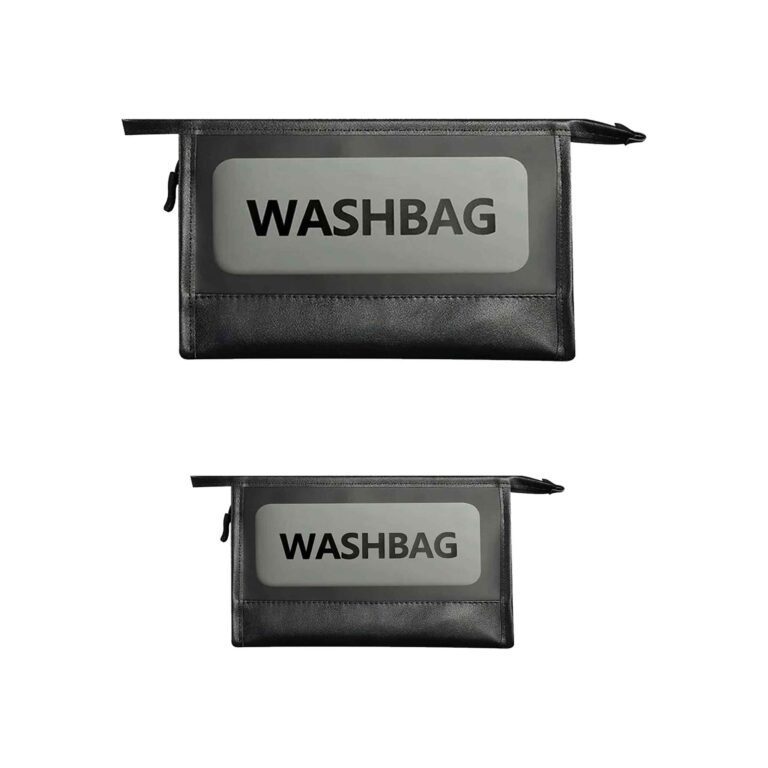 ست کامل کیف لوازم آرایشی WASH BAG رنگ مشکی