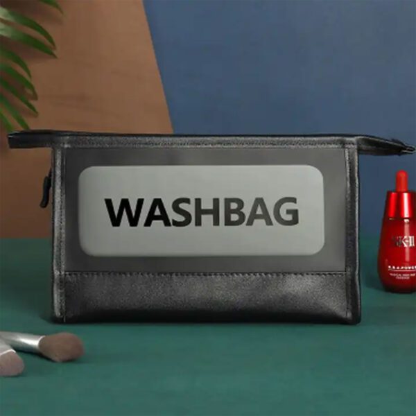 کیف لوازم آرایشی WASH BAG رنگ مشکی نمای روبرو