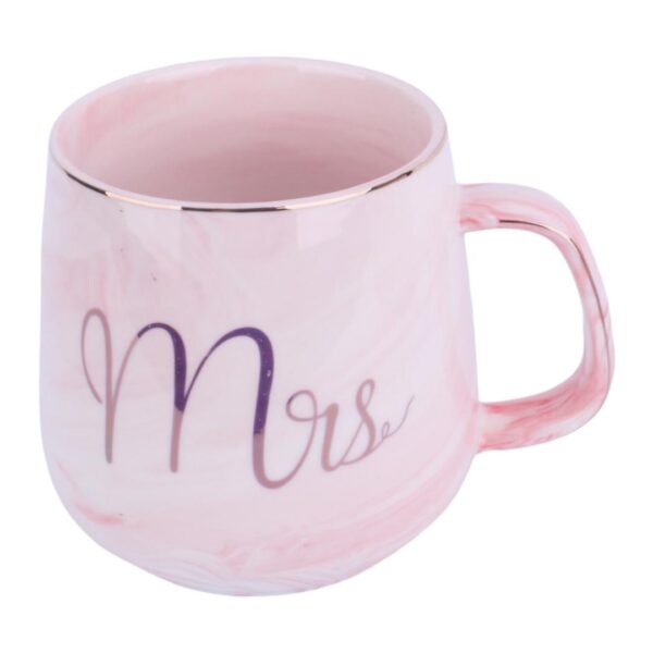 ماگ هدیه طرح Mrs نمای رو به رو و بالا