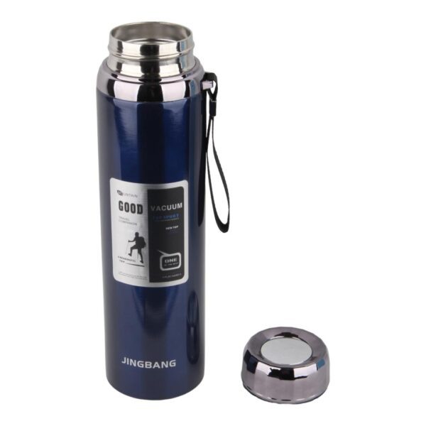 فلاسک درجه دار 1000ml مدل JINGBANG سرمه ای نمای رو به رو