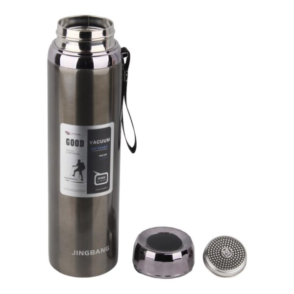 فلاسک درجه دار 1000ml مدل JINGBANG خاکستری تیره درپوش باز