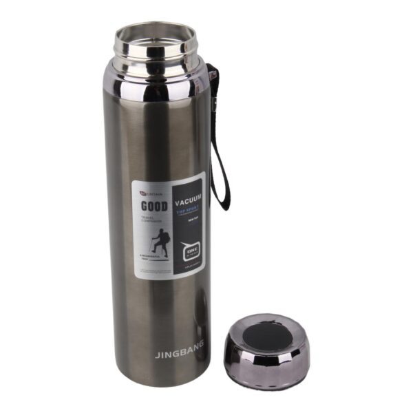 فلاسک درجه دار 1000ml مدل JINGBANG خاکستری تیره نمای جانبی