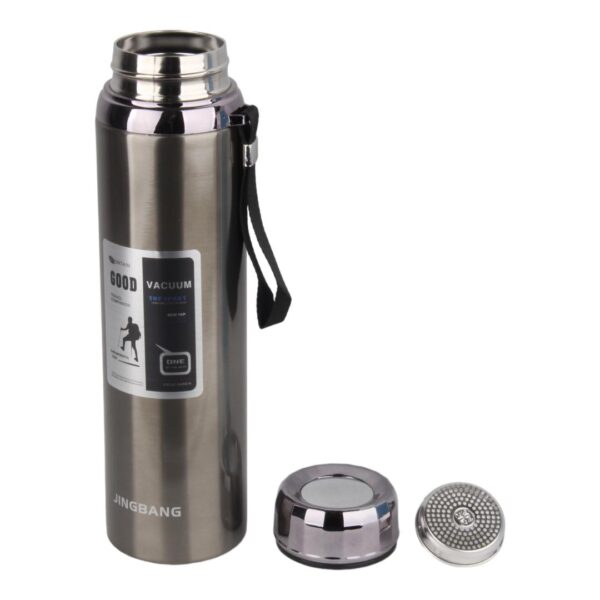 فلاسک درجه دار 800ml مدل JINGBANG خاکستری تیره درپوش باز