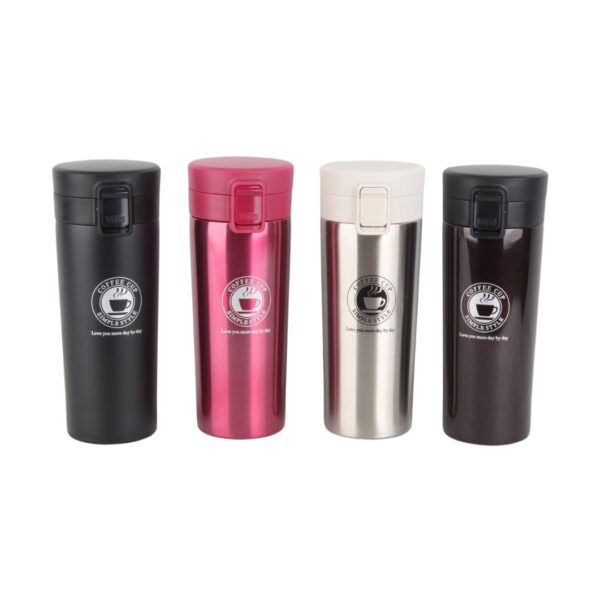 تراول ماگ استیل مدل COFFEE CUP هر 4 رنگ