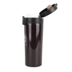 تراول ماگ استیل مدل COFFEE CUP قهوه ای تیره نمای جانبی