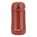 تراول ماگ قفل طلایی مدل YC-CUP رنگ قرمز نمای جلو