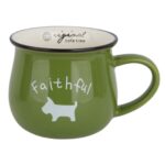 ماگ رجینال متوسط طرح faithful سبز