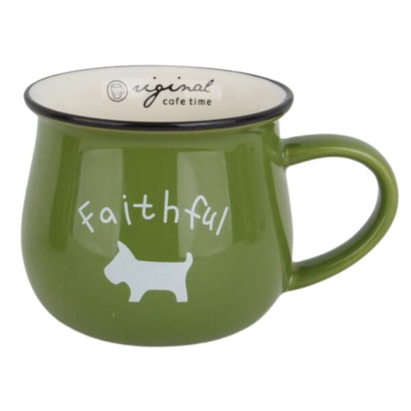 ماگ رجینال متوسط طرح faithful سبز
