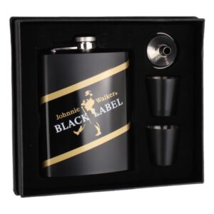 ست هیپ فلاسک مدل Johnnie Walker نمای جانبی