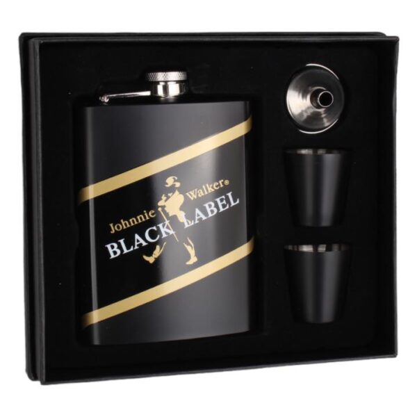 ست هیپ فلاسک مدل Johnnie Walker نمای جانبی