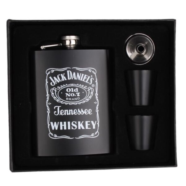 ست هیپ فلاسک Jack Daniel's استیل نمای نزدیک 2