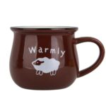 ماگ رجینال متوسط طرح warmly قهوه ای