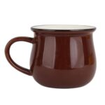 ماگ رجینال متوسط طرح warmly قهوه ای نمای پشت