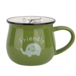 ماگ رجینال متوسط طرح friendly سبز